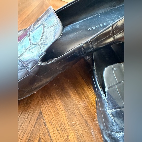 Veronica Beard Griffin Loafer Glossy Black Crocodile-Embossed Leather Women’s 11 - Picture 10 of 10